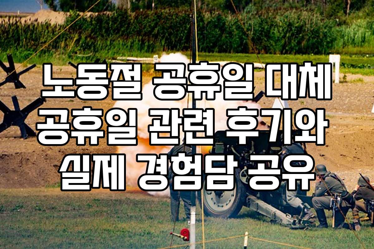노동절 공휴일 대체공휴일 관련 후기와 실제 경험담 공유