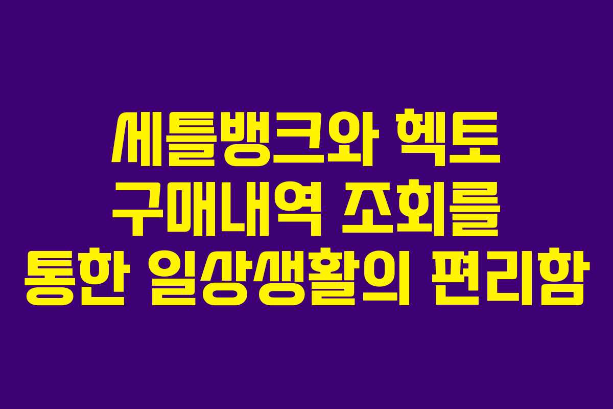 세틀뱅크와-헥토-구매내역-조회를-통한-일상생활의-편리함