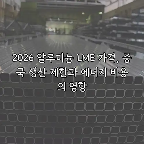 2026 알루미늄 LME 가격, 중국 생산 제한과 에너지 비용의 영향