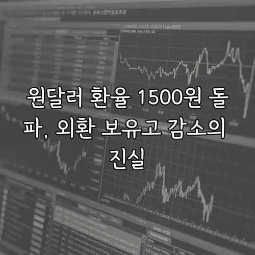원달러 환율 1500원 돌파, 외환 보유고 감소의 진실
