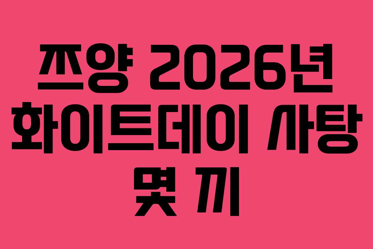 쯔양-2026년-화이트데이-사탕-몇-끼